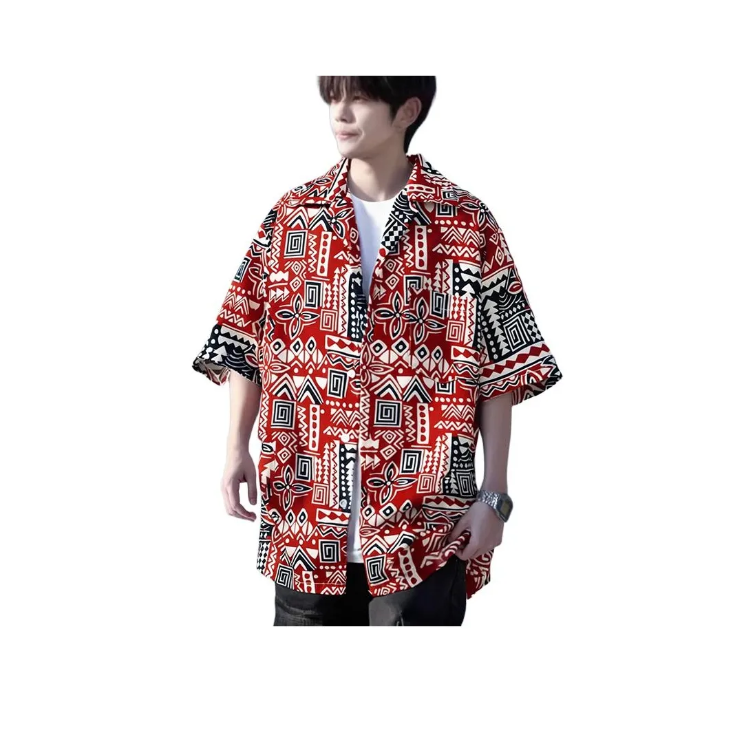 YEARNED Красная унисекс рубашка