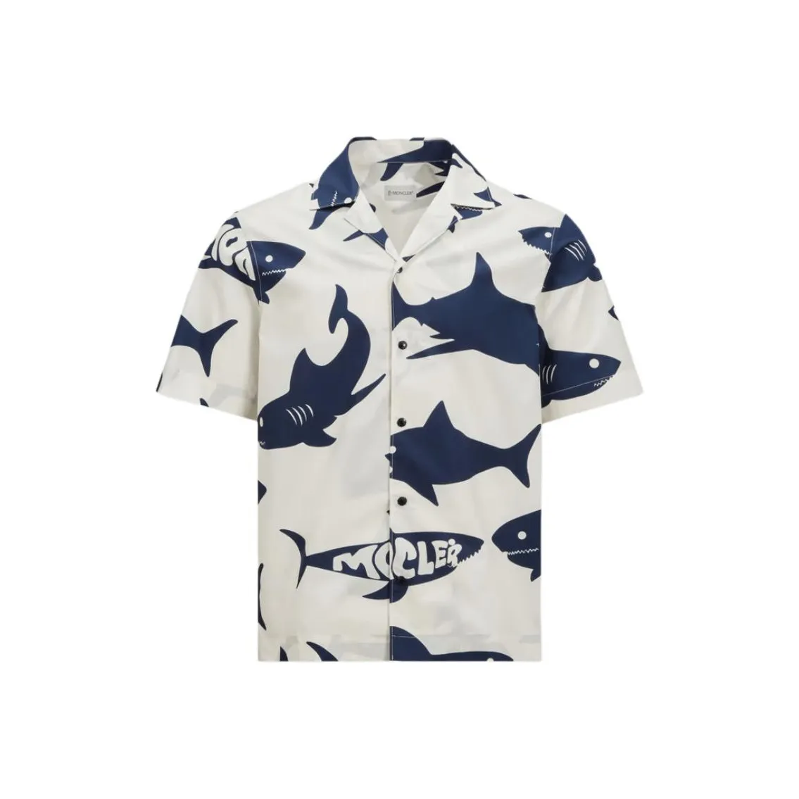 Moncler Shark Printed Short Sleeved Shirt