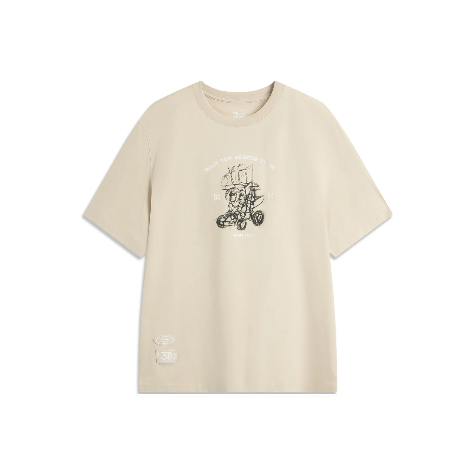 LiNing x Disney T-Shirt Мужской Берег Серый