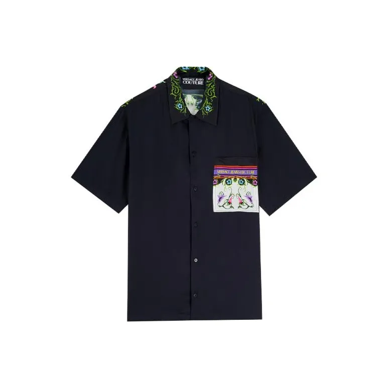 VERSACE JEANS COUTURE Shirts Men's Black