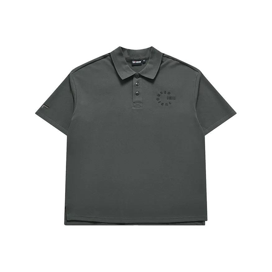 FILA FUSION Polo Shirt Men's Honey Phantom Gray