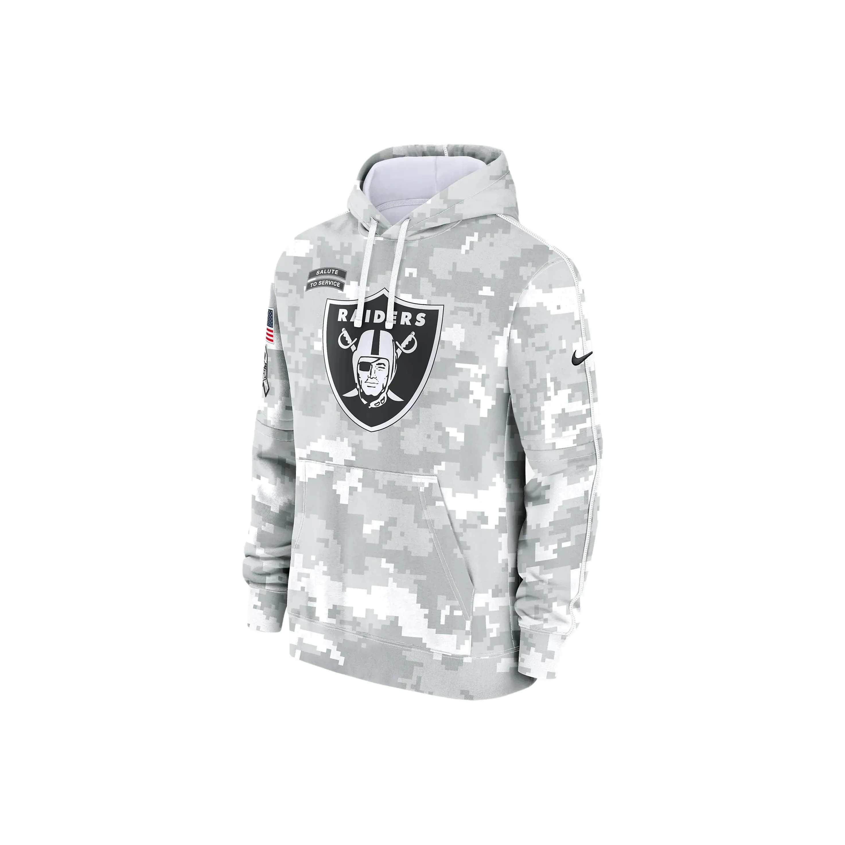 Nike Las Vegas Raiders Salute To Service Primary Edge Club Men's Nike Nfl Pullover Hoodie