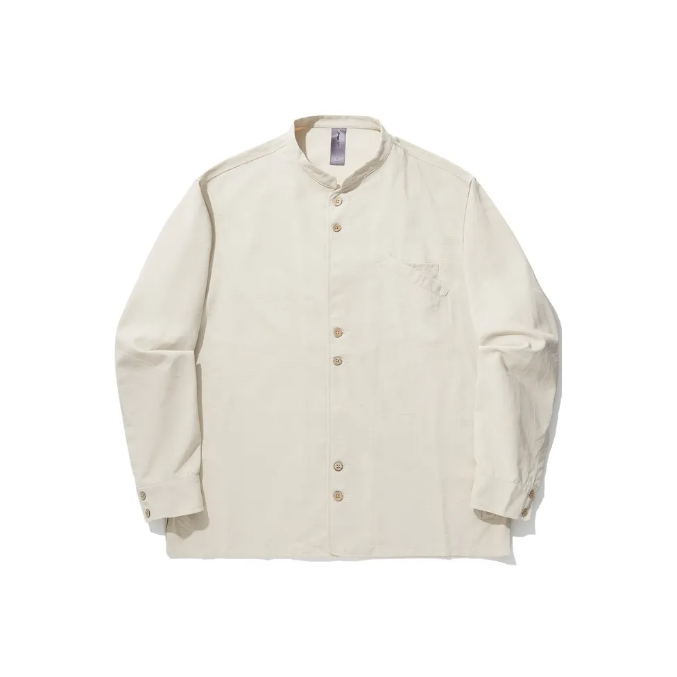 LINING x CHENGLONG LIANMINGKUAN Рубашка Мужская Овсяный Серый