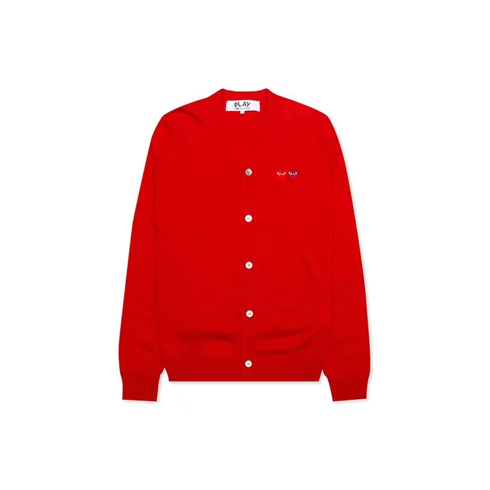 CDG Play Red Men's Sweaters CDG Play Красный Мужские Свитера