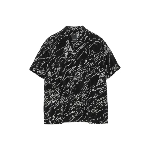 Maharishi Basquiat collaboration Черная унисекс рубашка
