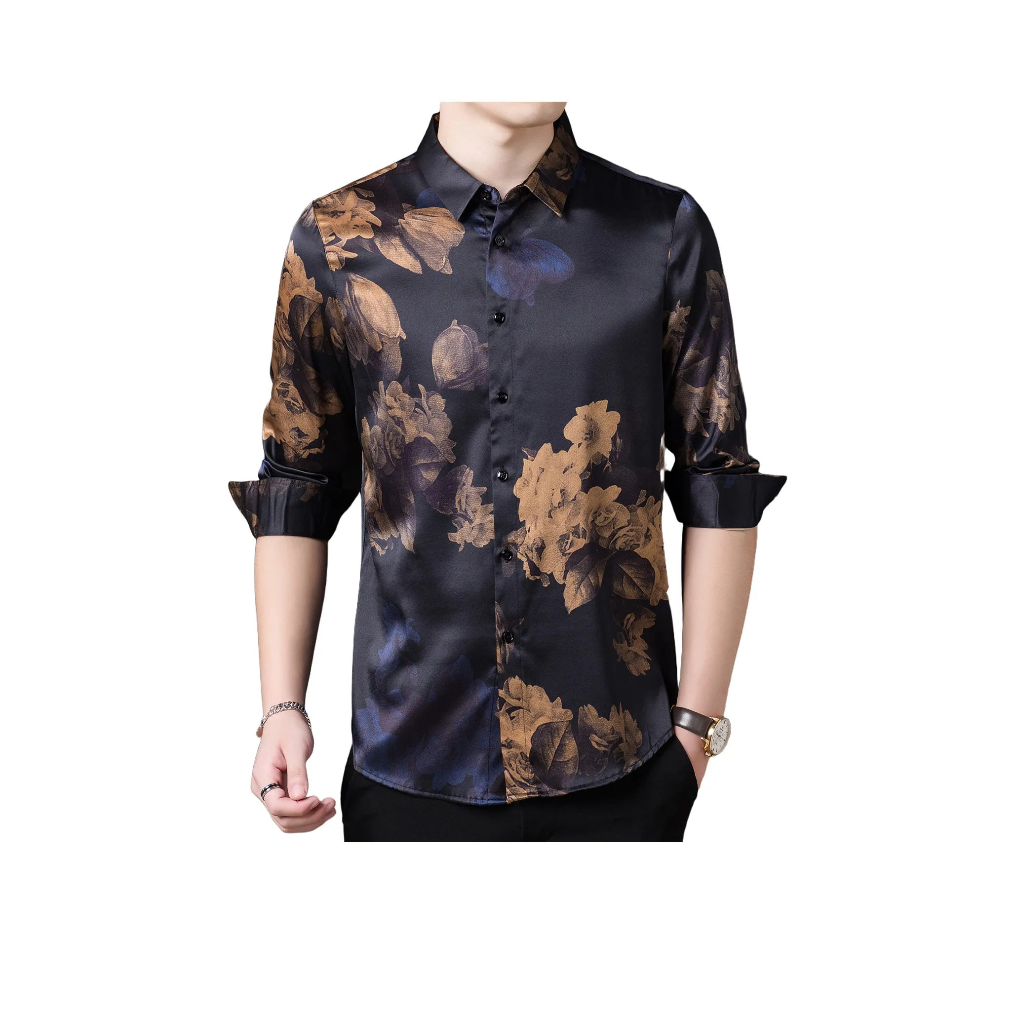 PIERRE CARDIN Рубашка Мужская Черная