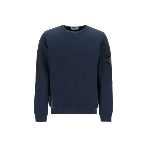 STONE ISLAND Синий Унисекс Свитшоты