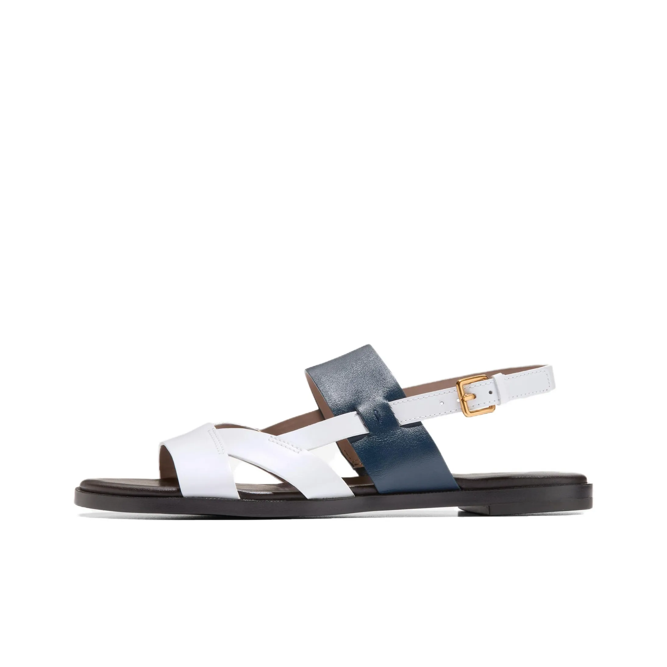 COLE HAAN One Strap Sandals Women's White Blue