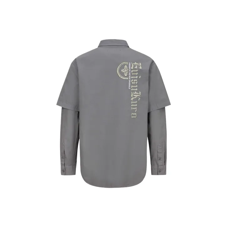 EVISU Shirts Men's Gray