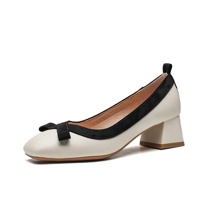 Zomila Грубый каблук Высокие каблуки 4CM Женские Экрю