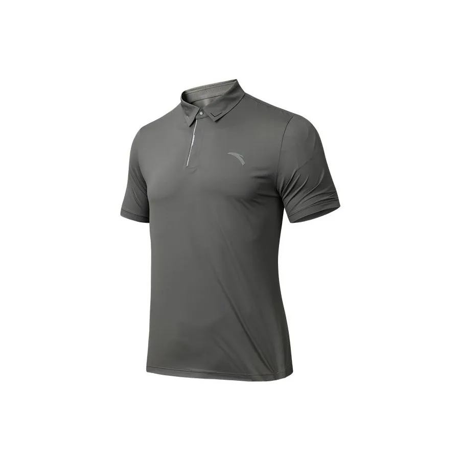 Anta Variety Training Collection Polo Shirt Men's Sparrow Tea Brown