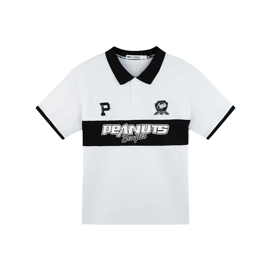 Fun x SNOOPY Polo Shirt Unisex White