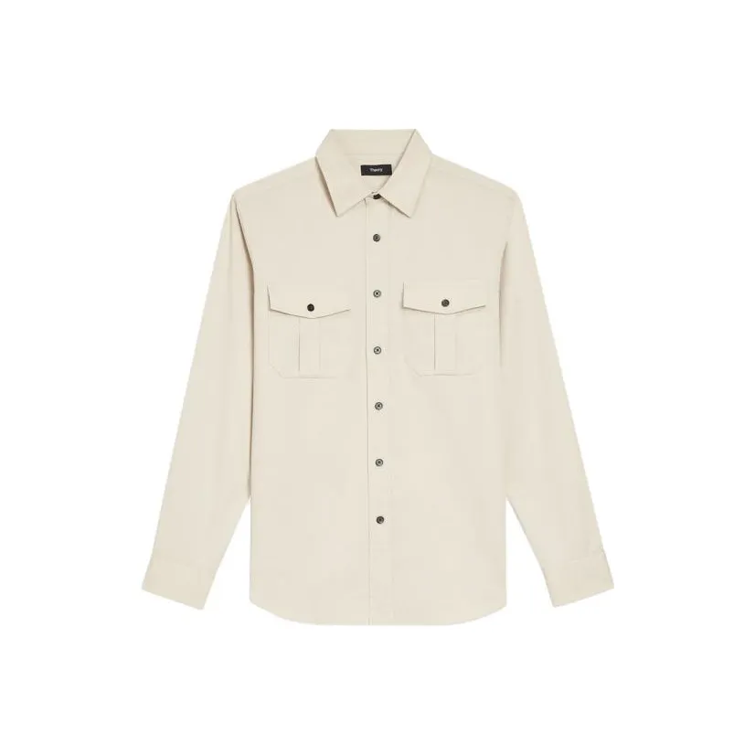 THEORY Песочный Мужские Рубашки