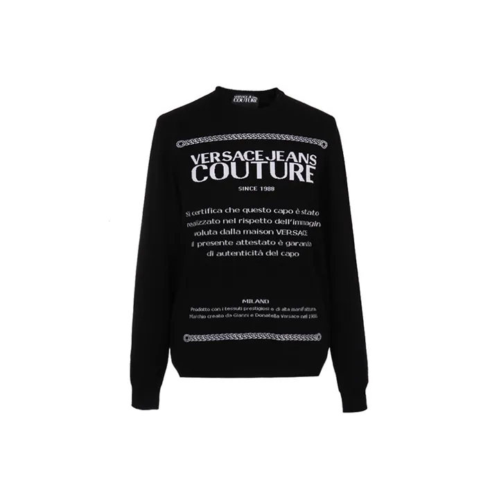 VERSACE JEANS COUTURE Knitwear Men's Black