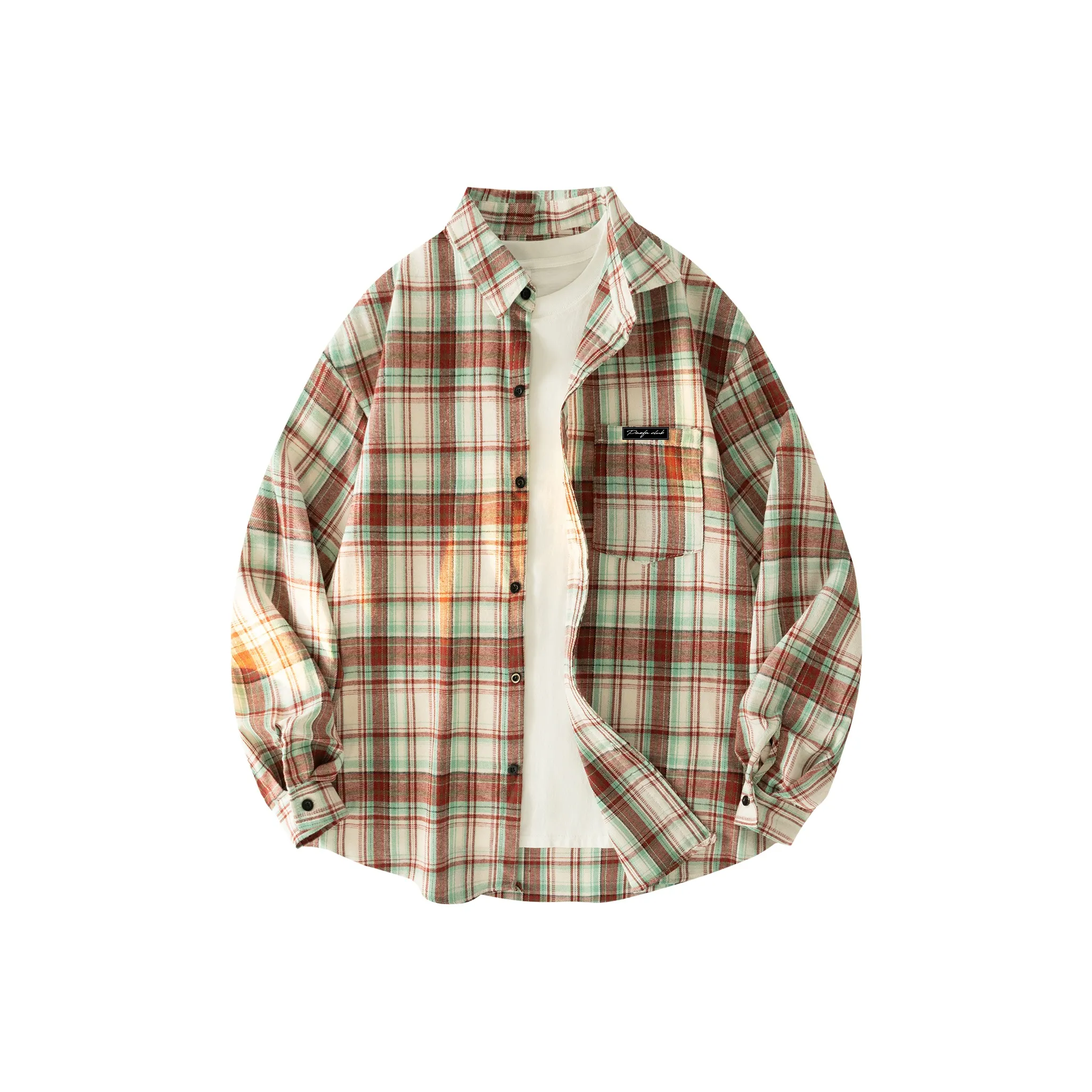 PAEFA Shirt Fleece Lined Thin Unisex