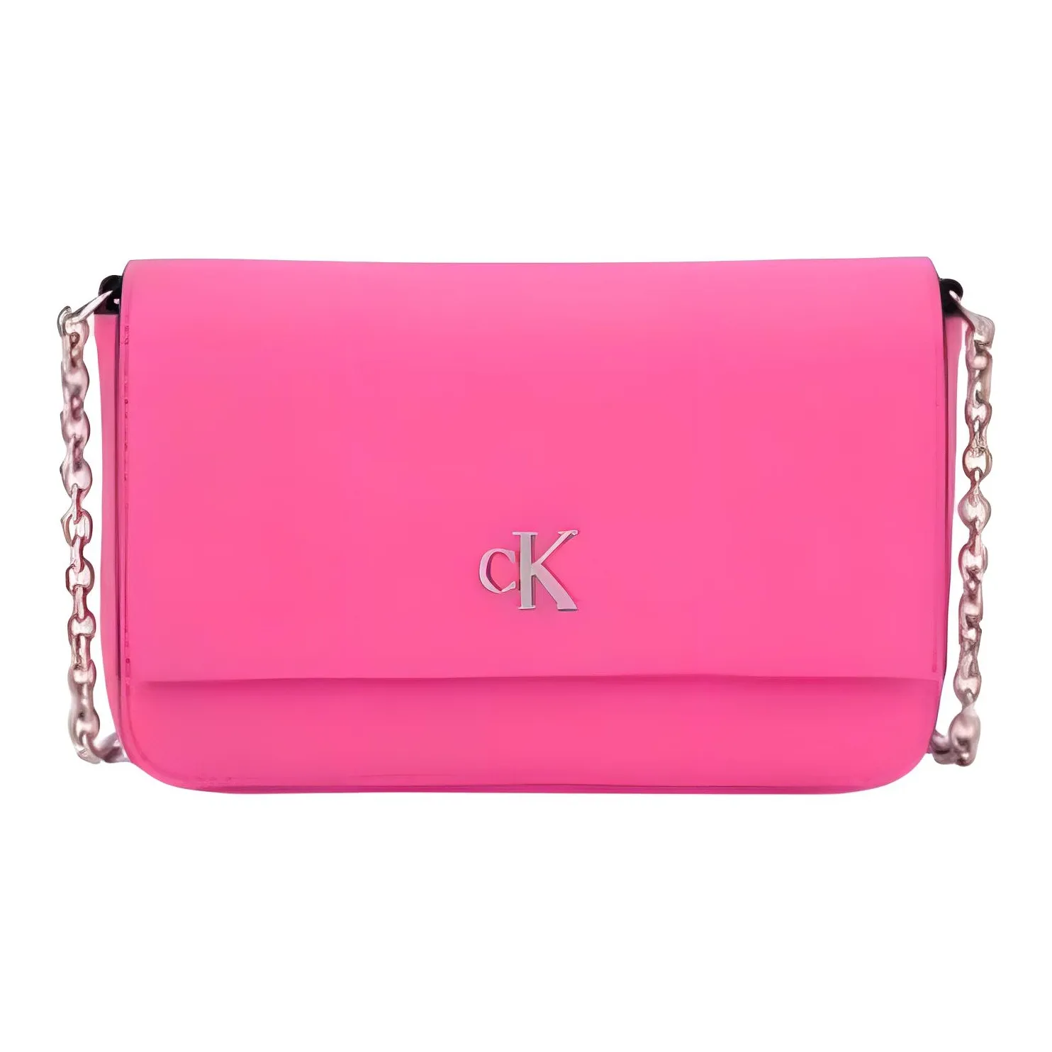 CALVIN KLEIN Synthetic Material Small Square Bag, Crossbody Bag, Shoulder Bag Medium Women's Barbie Pink