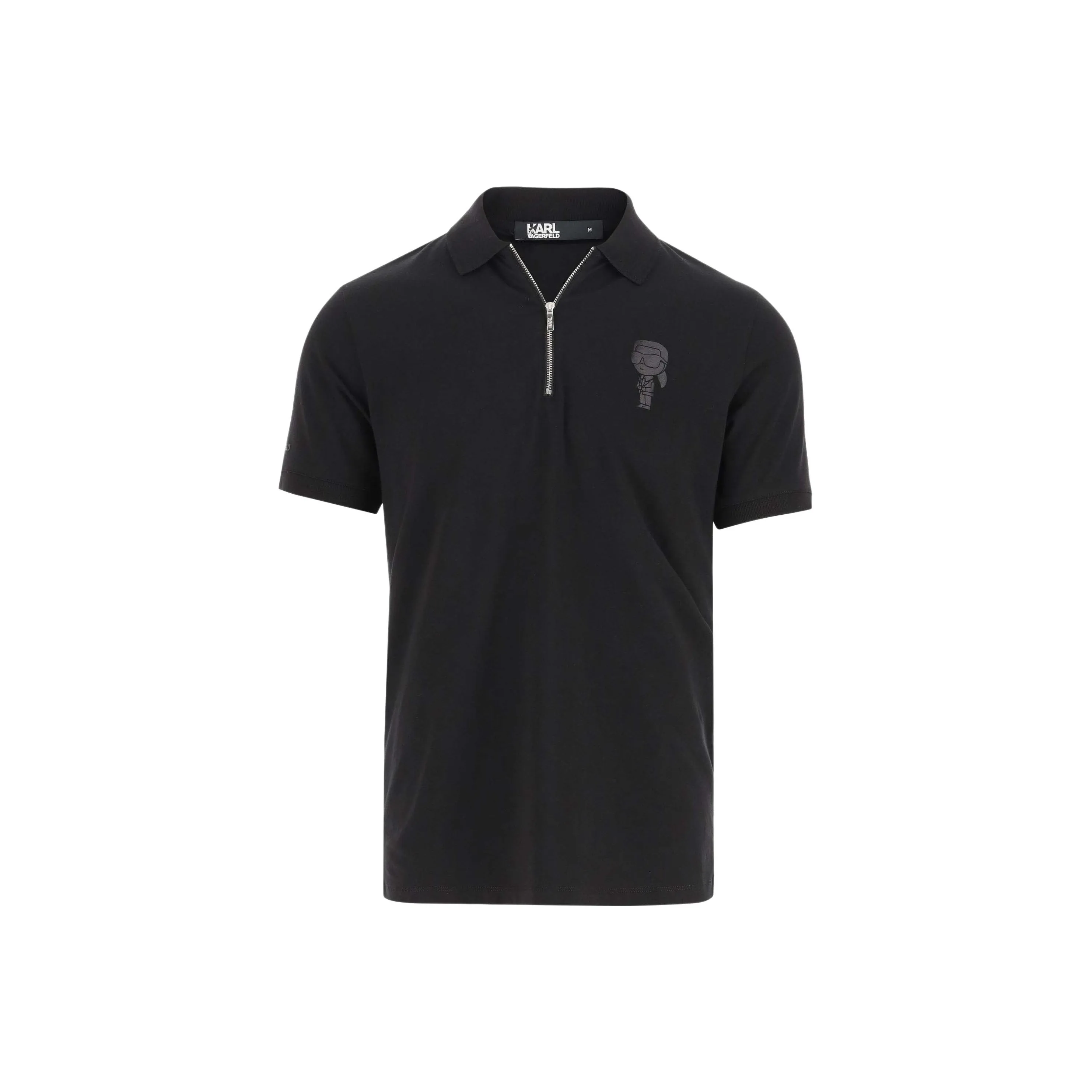 KARL LAGERFELD / Karl Lagerfeld Jeans Logo appliqué Cotton Polo Shirt