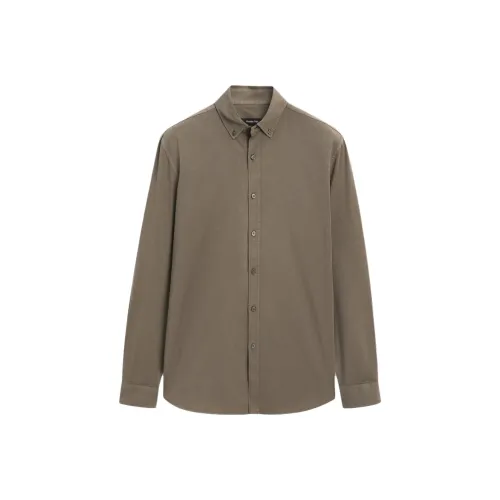 Massimo Dutti Зеленые Мужские Рубашки