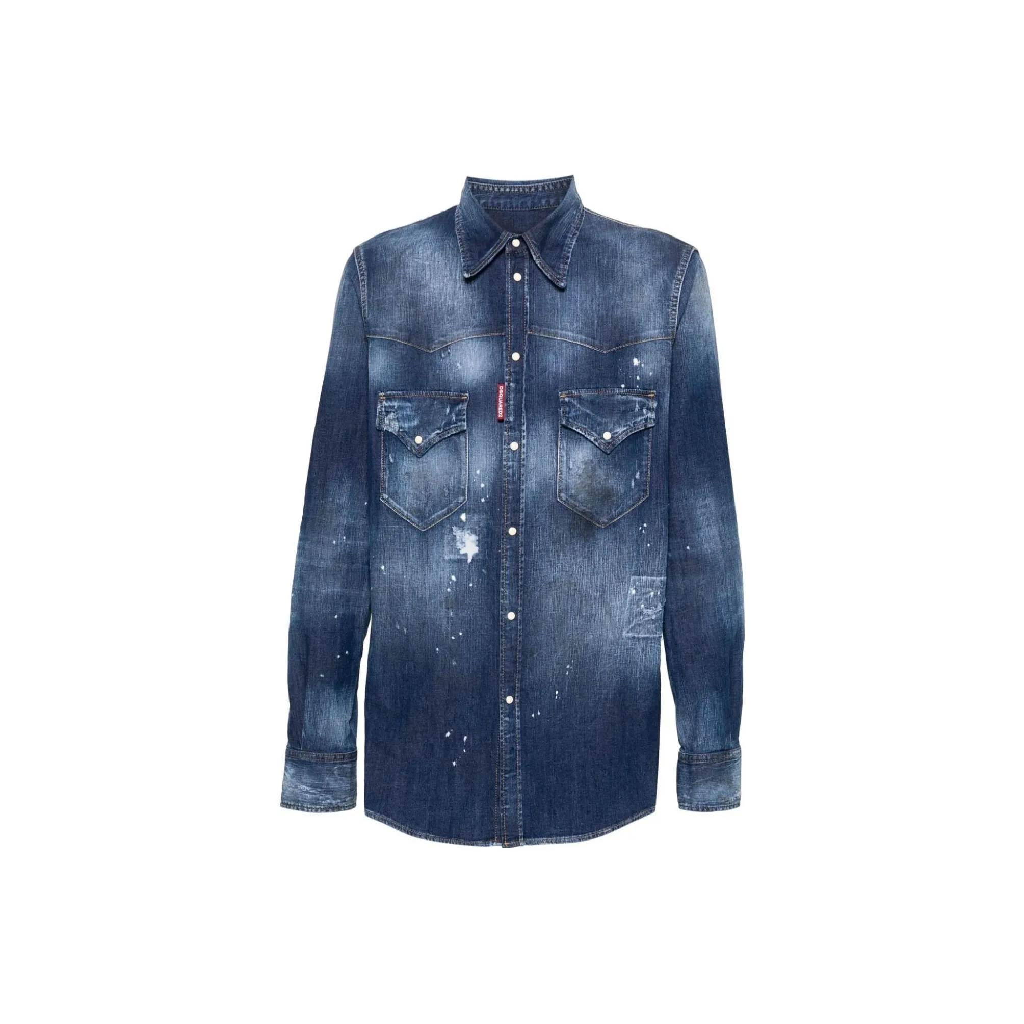 Dsquared2 Distressed Denim Shirt