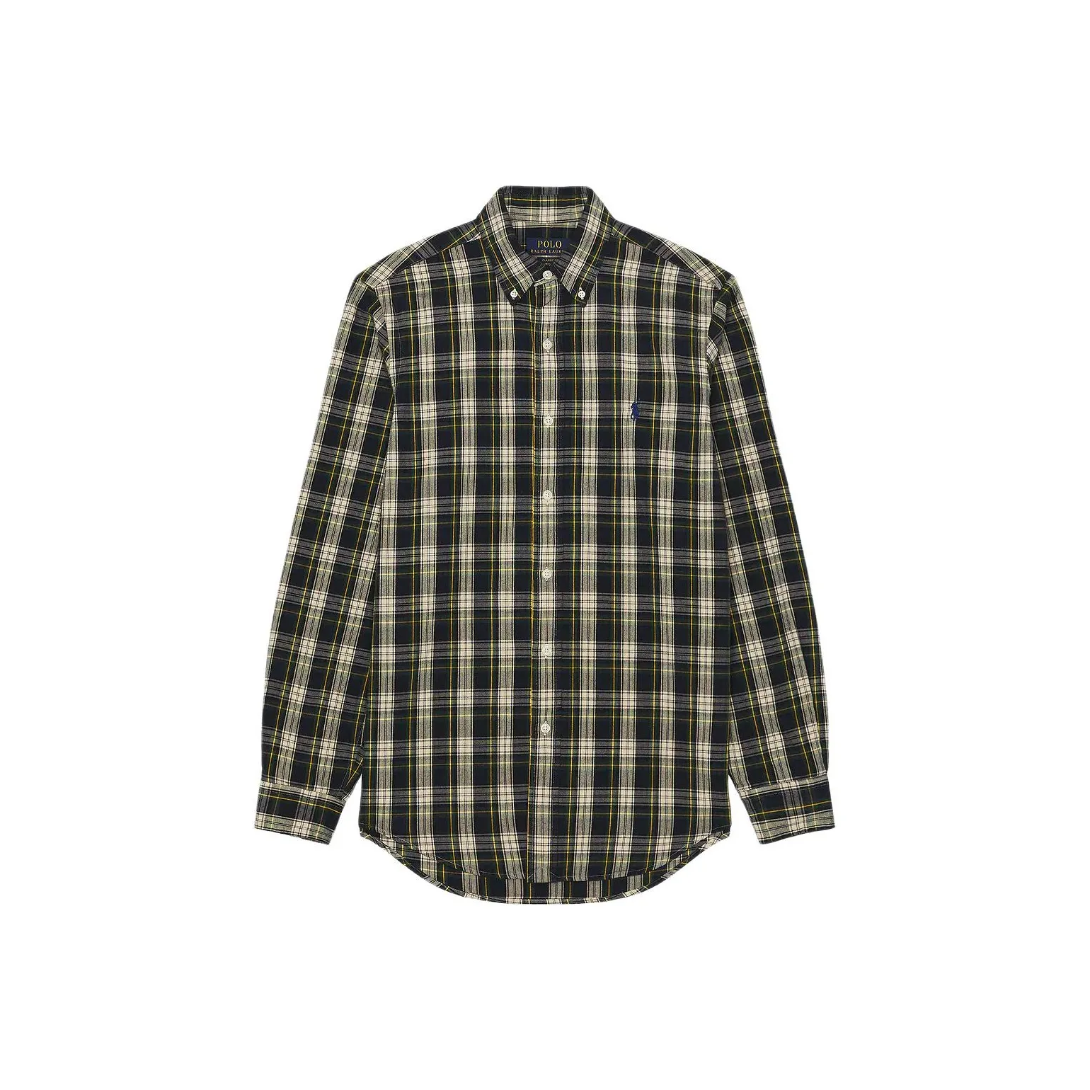 Polo Ralph Lauren SS25 Рубашка Мужская Черная Желтая