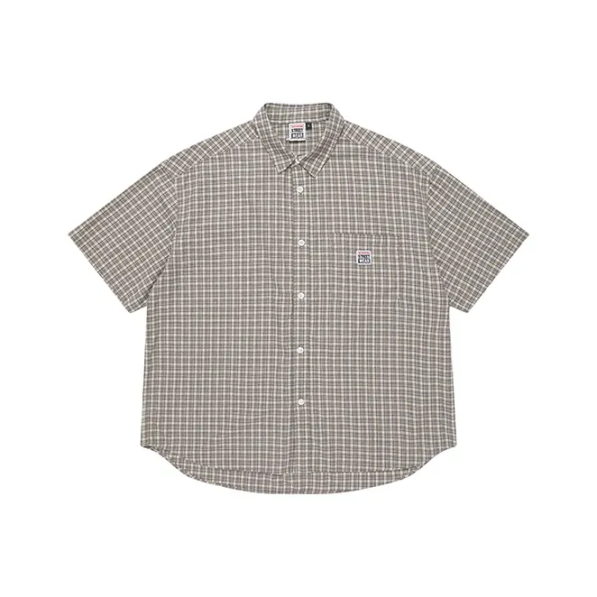 Vision Street Wear Рубашка Унисекс Серый Фиолетовый