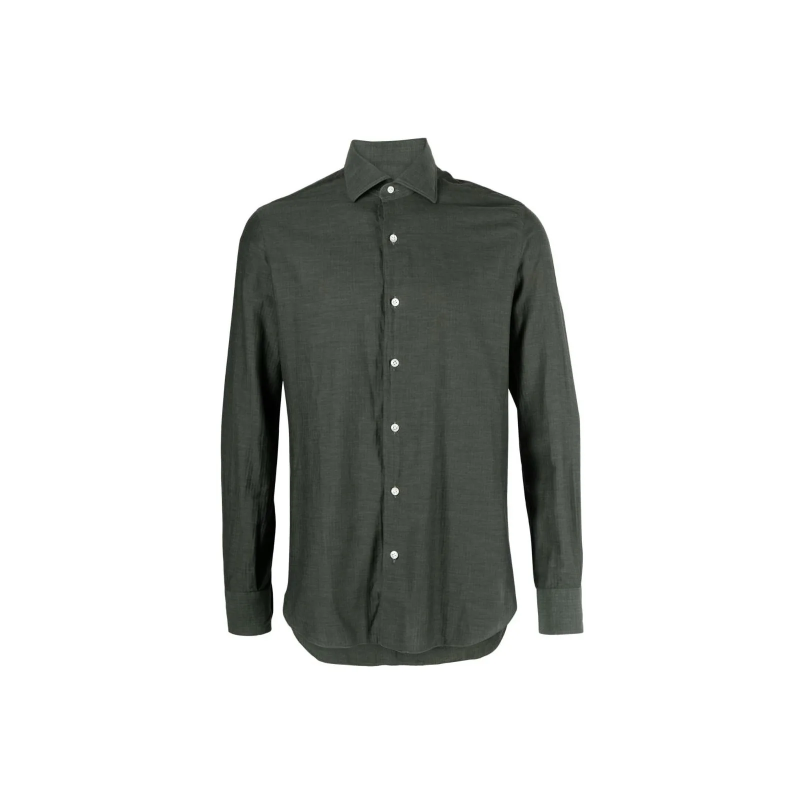 BARBA Spread collar Poplin Shirt