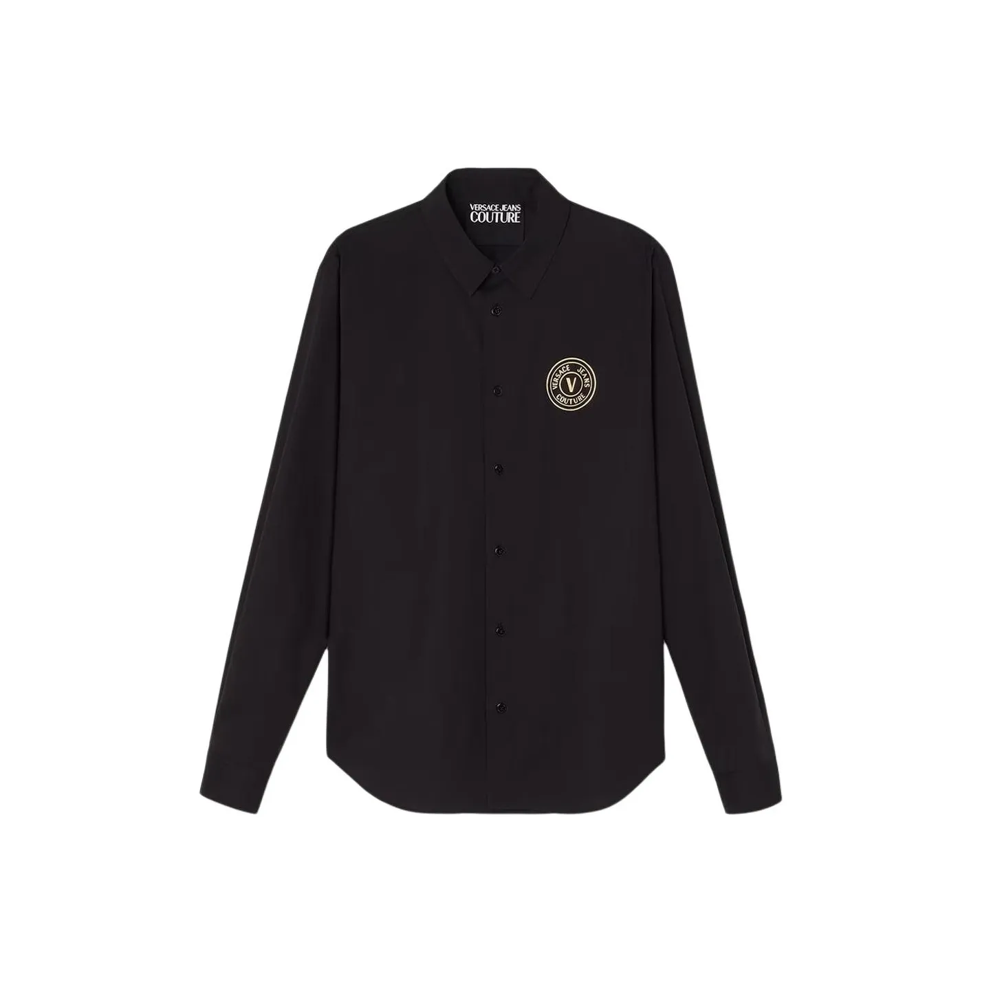VERSACE JEANS COUTURE Logo Embroidered Button Up Shirt