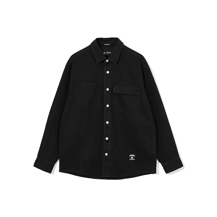 JACK&JONES A15 Черный деним Мужская рубашка