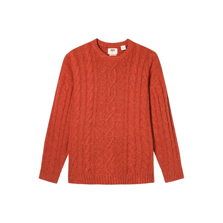 Levis Sweaters Men's Brick Red