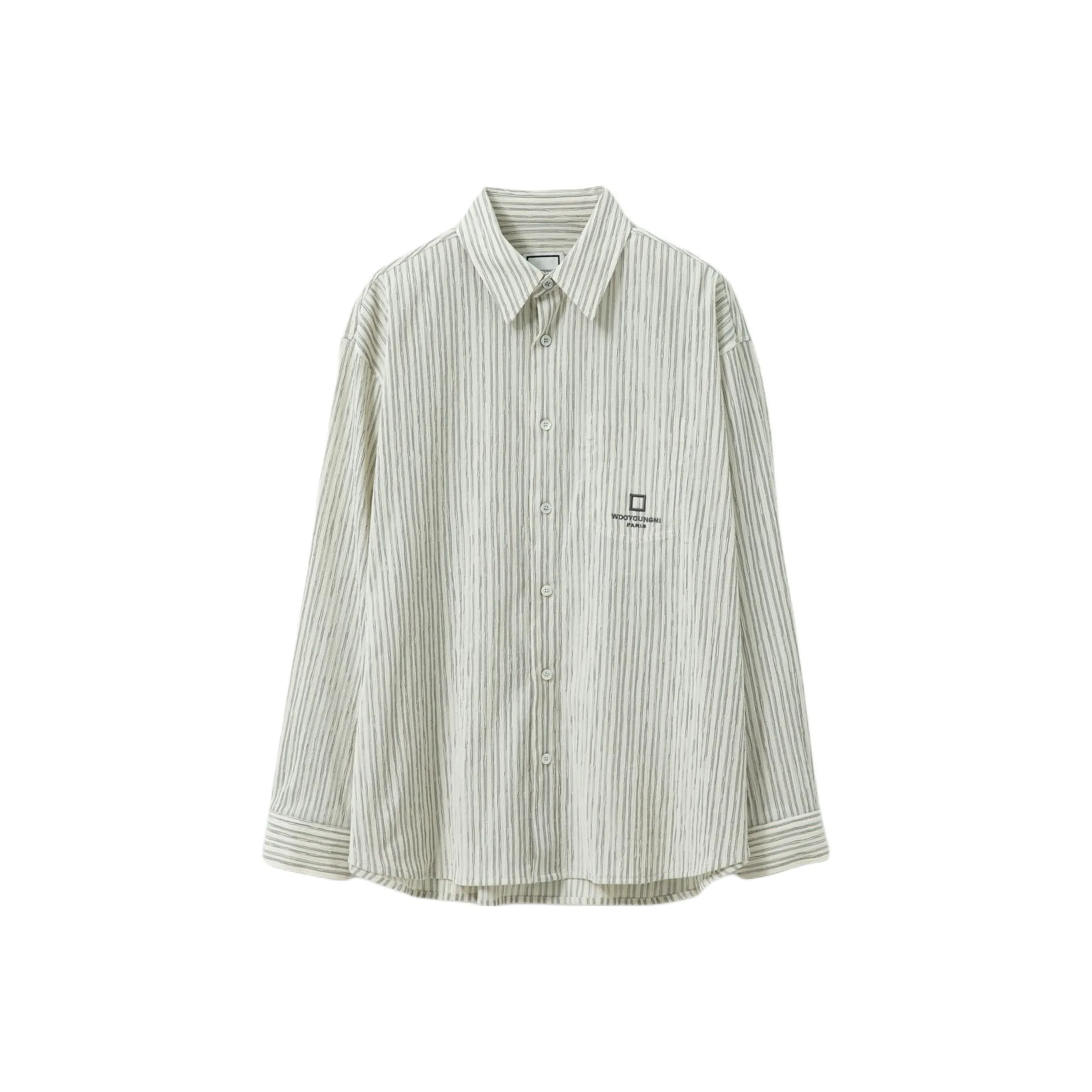 WOOYOUNGMI Айвори Мужские Рубашки