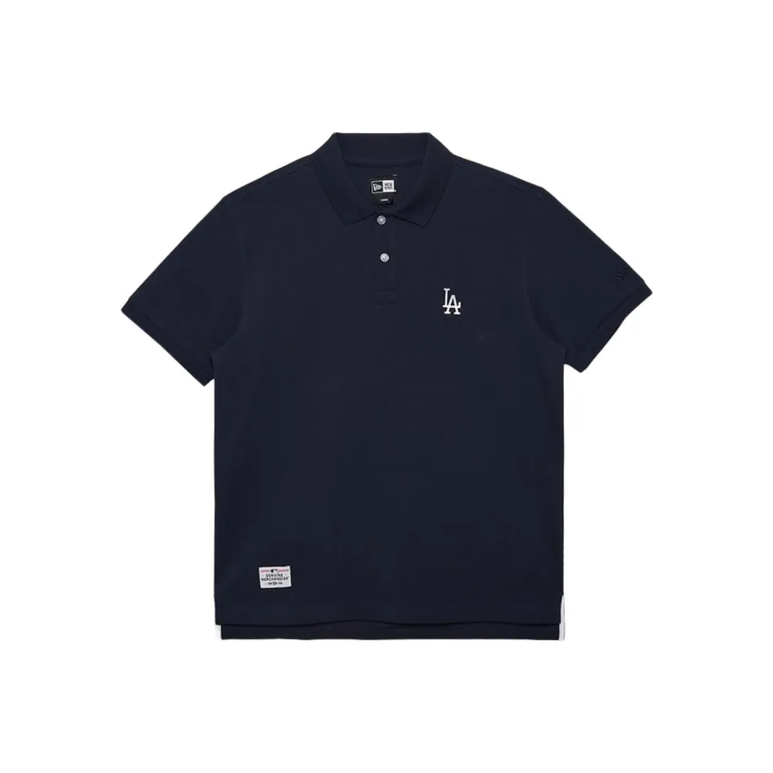 New Era SS24 MLB Los Angeles Dodgers Polo Shirt Unisex Navy Blue
