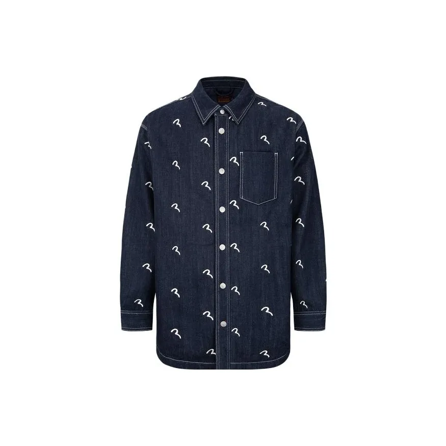 EVISU FW23 Shirt Unisex Denim Blue