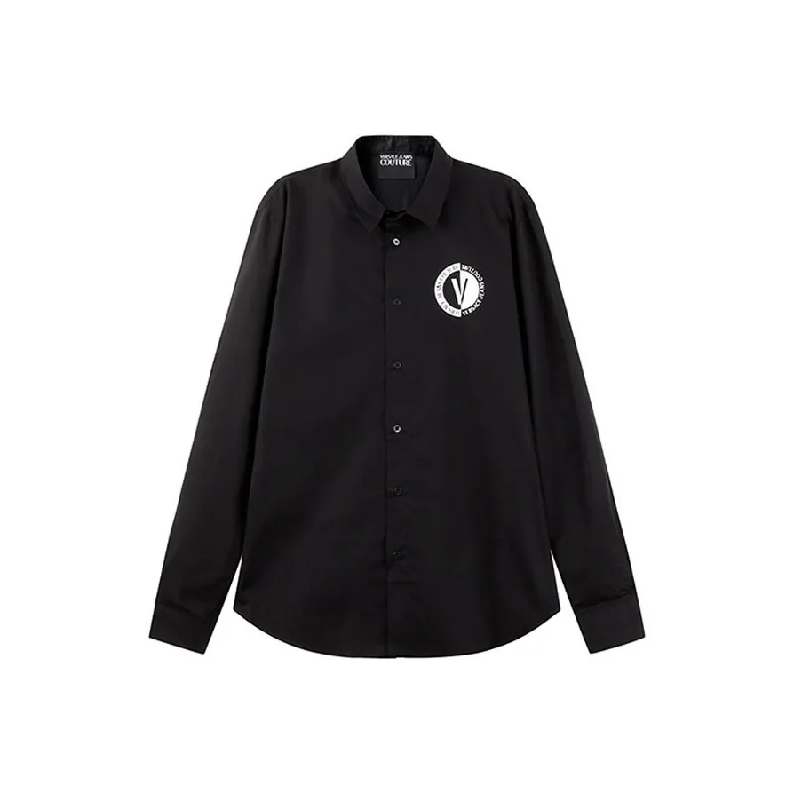 VERSACE JEANS COUTURE FW23 Рубашка Мужская Черная