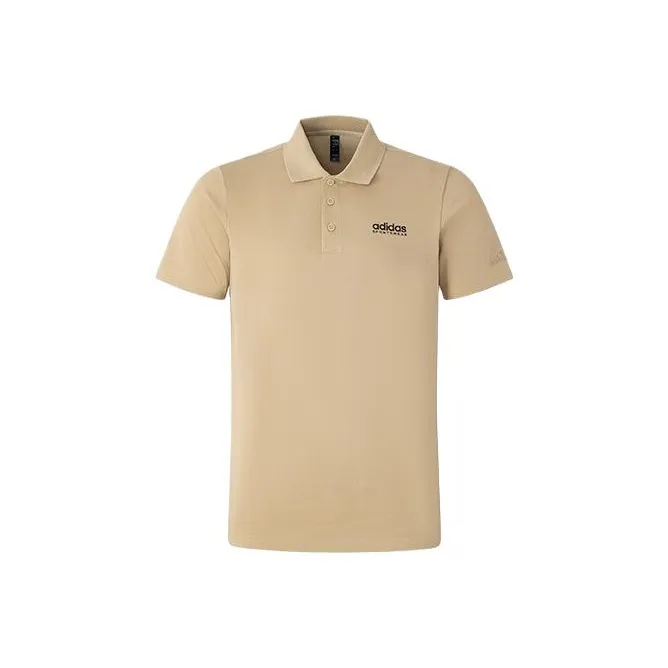 Adidas Polo Shirt Men's Grassland Brown