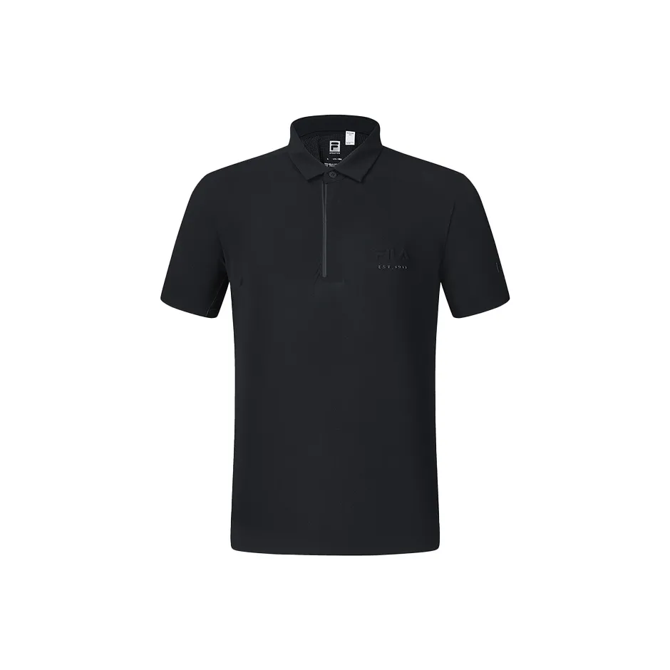 FILA Tennis Polo Shirts Men's Black