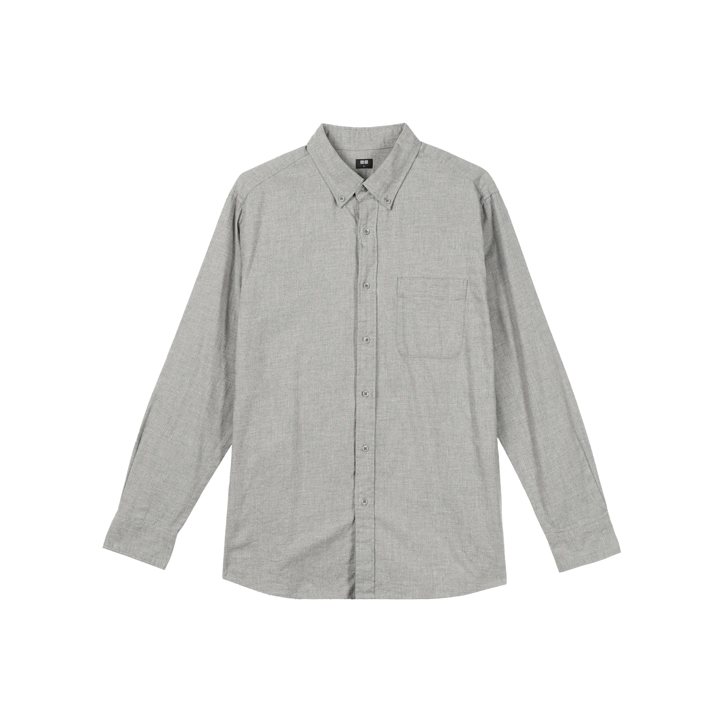 UNIQLO Дымчато-серый Унисекс Рубашки