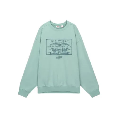 Levis Светло-зеленый Мужские Свитшоты