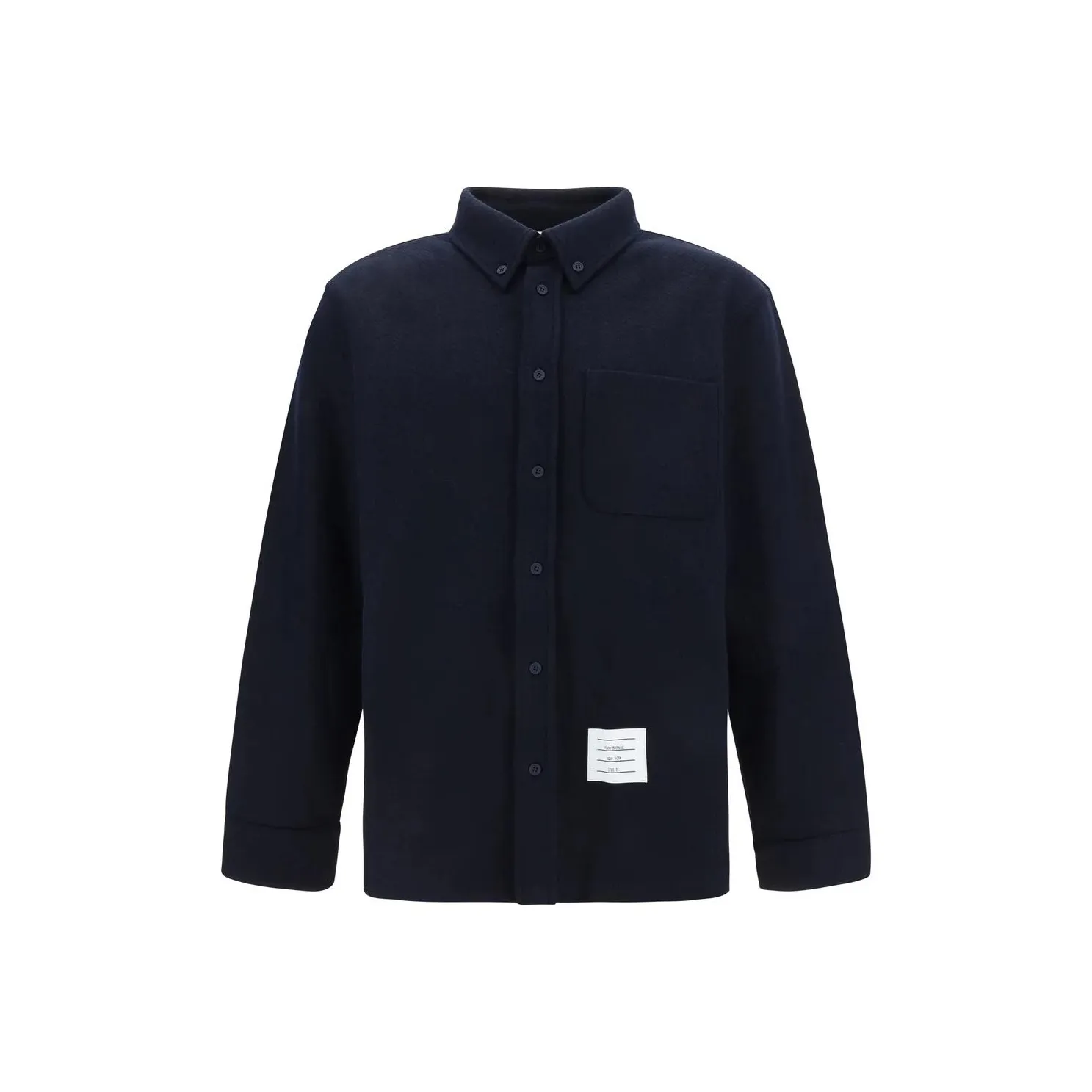THOM BROWNE Herringbone Button Up Overshirt