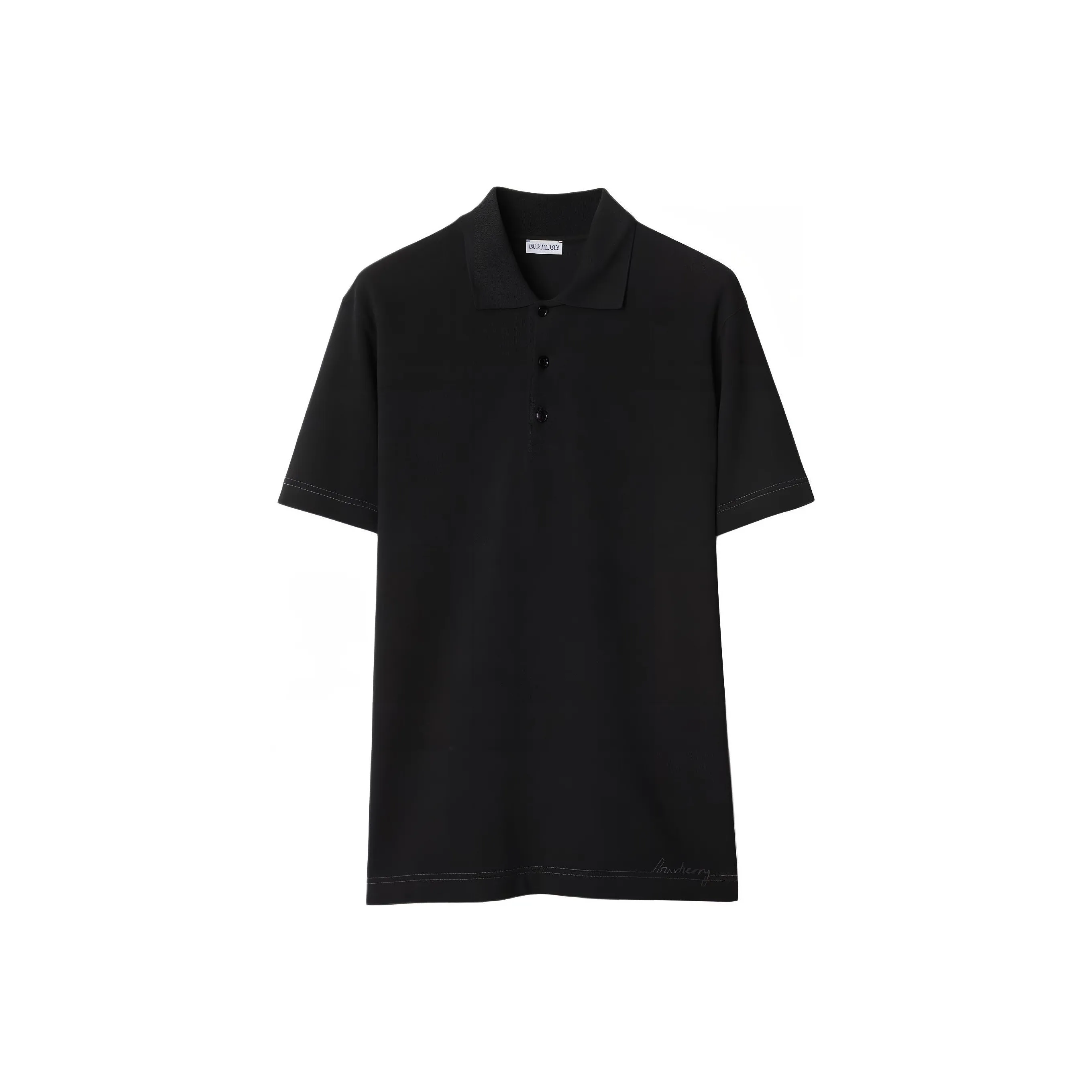 Burberry Logo embroidered Cotton Polo Shirt