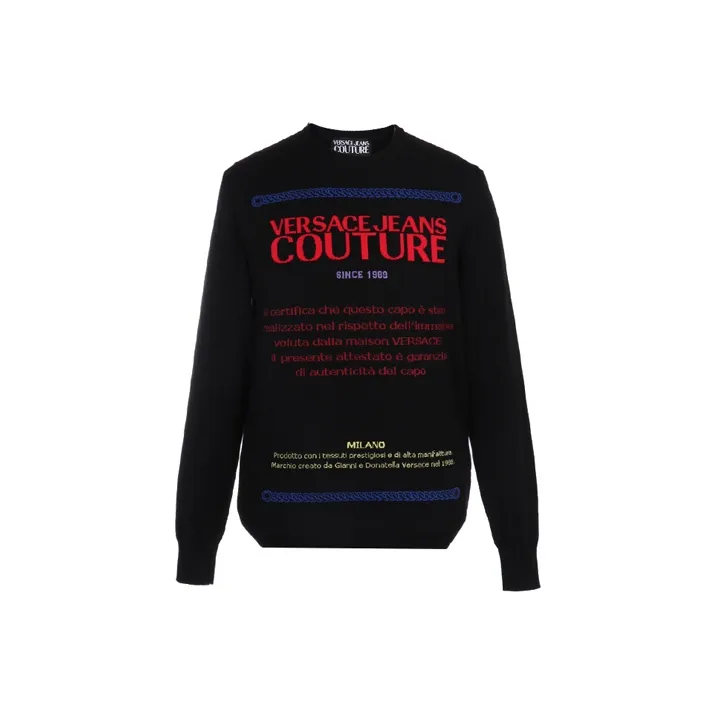 VERSACE JEANS COUTURE Свитер Мужской Черный