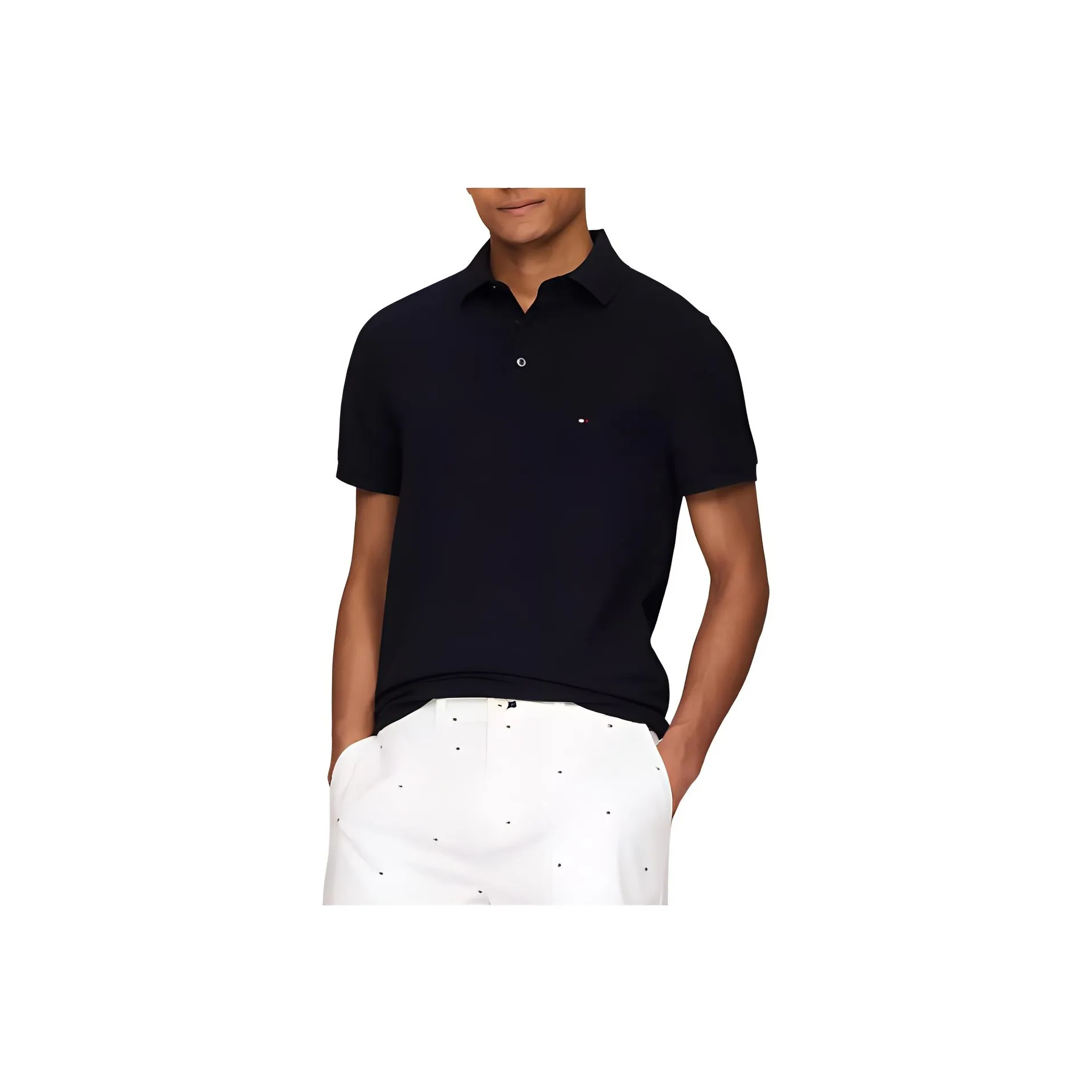 Tommy Hilfiger Slim Fit Polo Мужской Черный