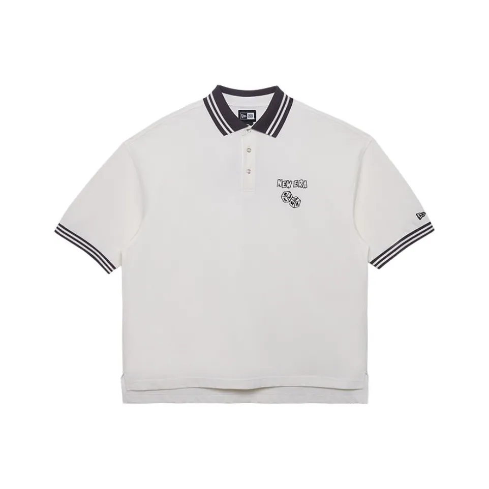 New Era SS24 Graduation Party Collection Polo Shirt Unisex White