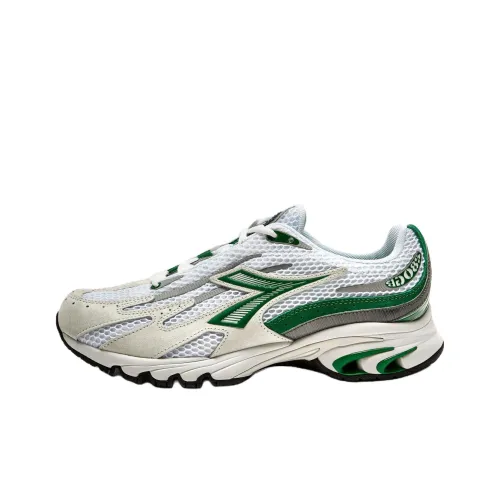 Diadora Heritage Повседневная обувь Низкий верх Бело-зеленый Унисекс