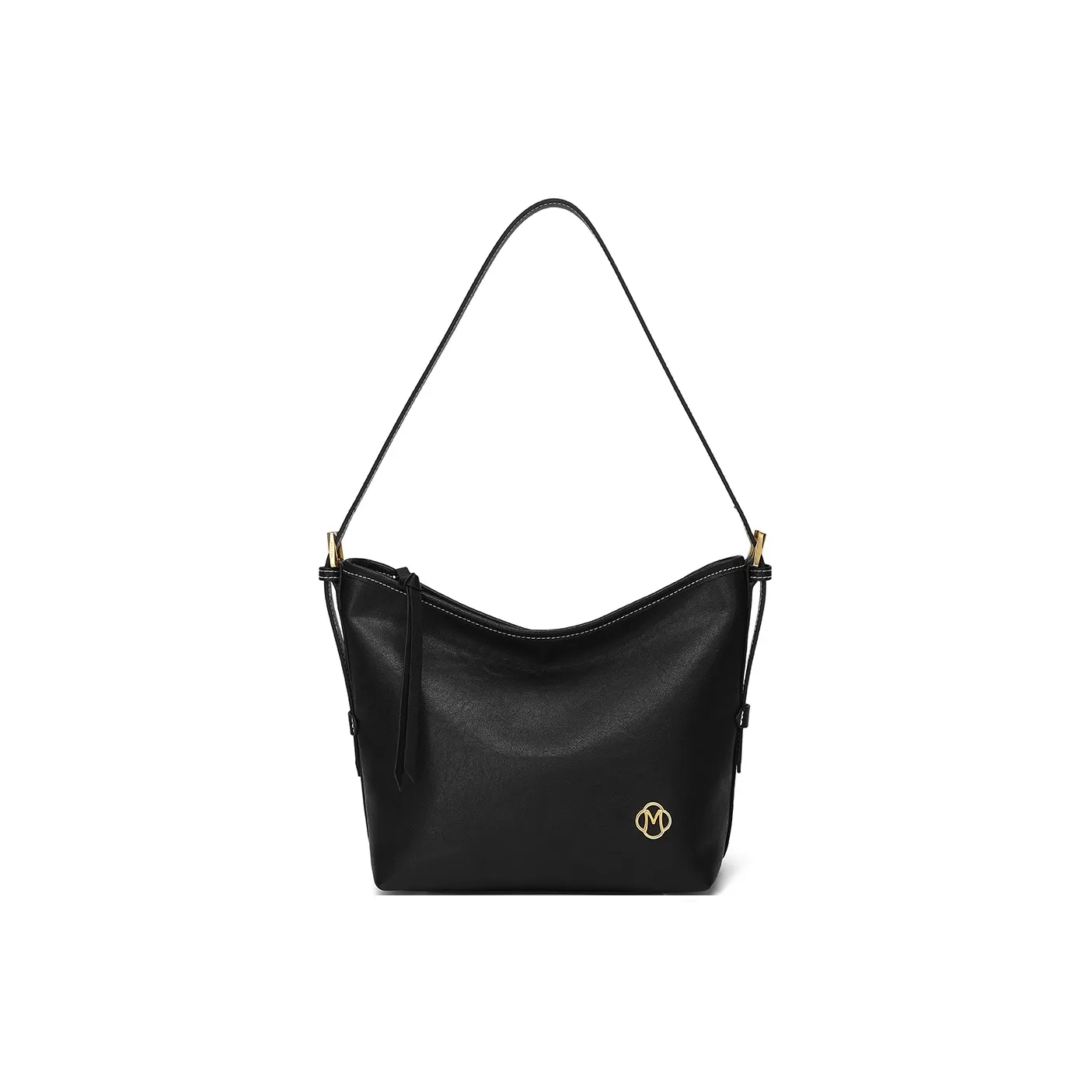 MEXICAN Artificial Leather Underarm Shoulder Bag, Crossbody Bag, Bucket Bag Women's Black/Brown