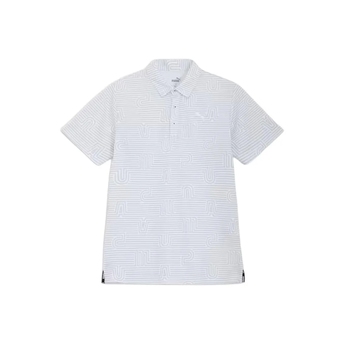 PUMA Golf Polo Shirt Men's Light Gray