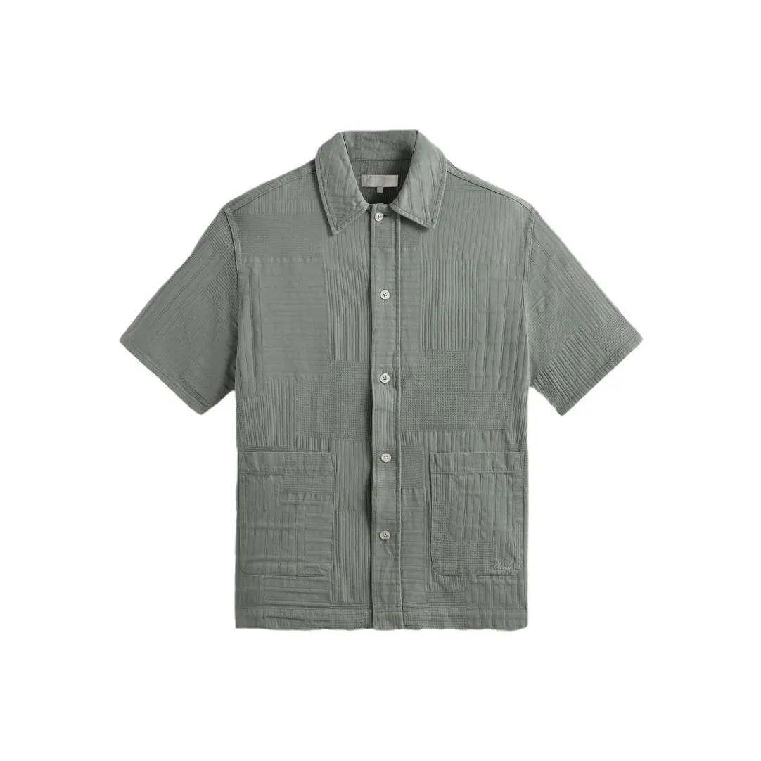 KITH Collaboration Overdyed Рубашка Мужская Зеленая