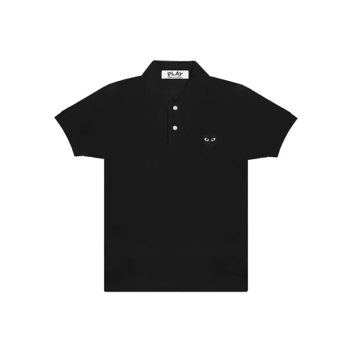 CDG Play Черное Унисекс Поло