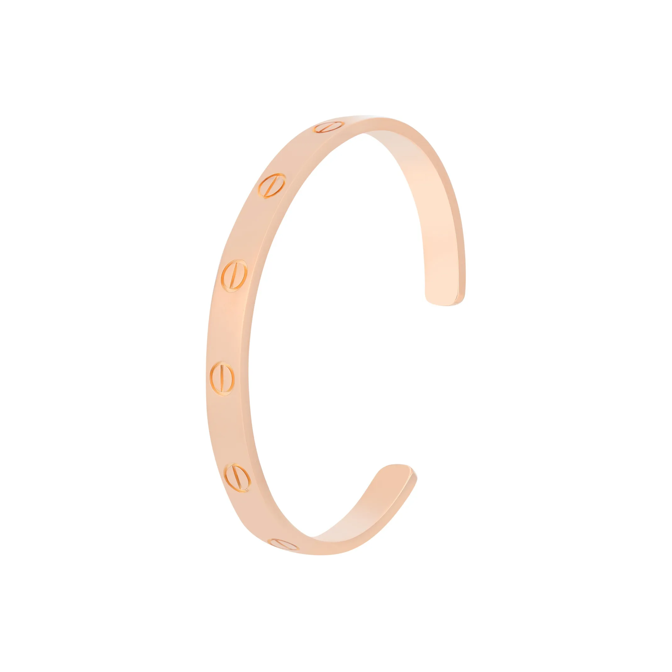 CARTIER LOVE Series 18K Rose Gold Bangles Unisex