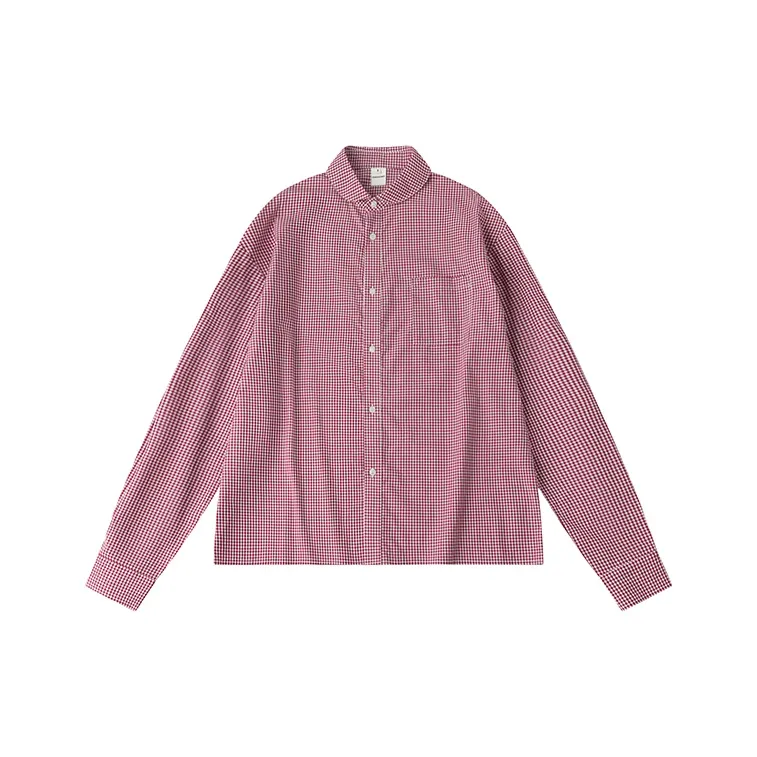 COUNTRY MOMENT Shirt Men's Rose Red Plaid
