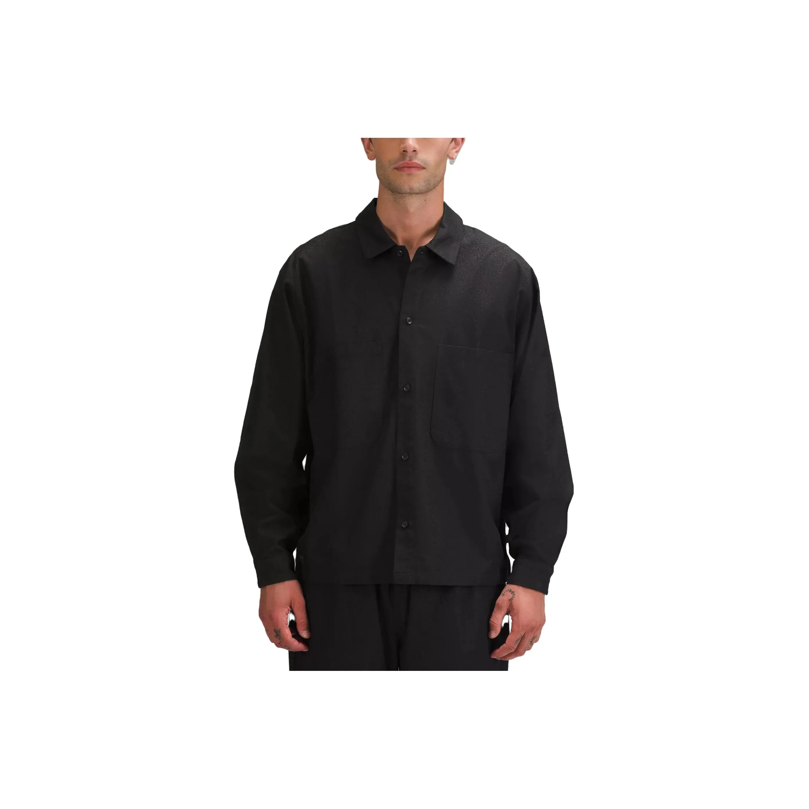 Lululemon Lab Jacquard Button Up Shirt Shirt Men's